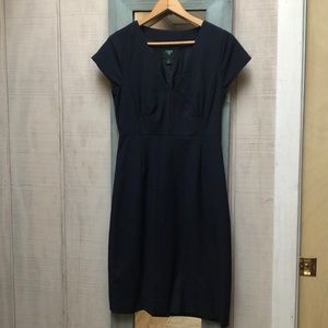 J.Crew navy suit dress.